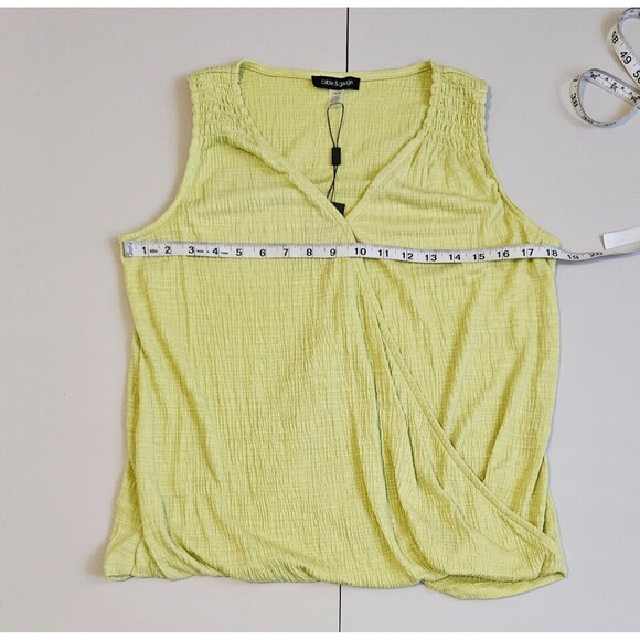Cable & Gauge Women's Tank Top Green Size Large - Picture 5 of 5
